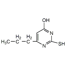 4-羥基-2-巰基-6-丙基嘧啶結構式